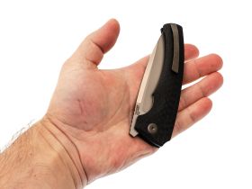 Складной нож TuoTown Kurakh, сталь T10S, рукоять G10/Carbon Fiber
