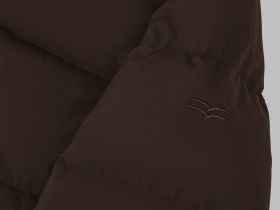 Длинный пуховик с натуральным пухом