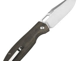 Складной нож CJRB Prado, сталь AR-SFII, рукоять микарта, зеленый