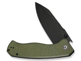 Складной нож CIVIVI Placoid, сталь 14C28N, рукоять G10, зеленый