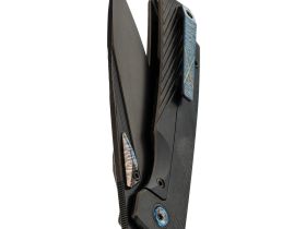 Складной нож TuoTown Themis DLC, сталь T14N, рукоять Black Crystal Ti