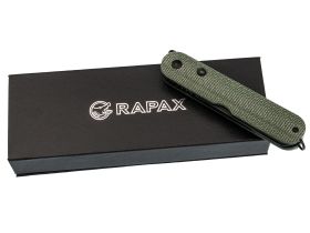 Складной нож Rapax Mimi, сталь VG-10, рукоять микарта, зелёный