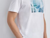 Свободная футболка с принтом