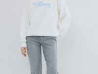 Джинсы Mom с высокой посадкой, Серый