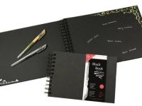 Альбом для графики на спирали Hahnemuhle "Black book" 21х29,7 см 30 л 250 г