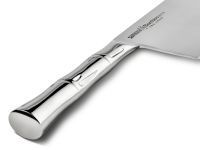 Топорик кухонный для рубки мяса Samura Bamboo - SBA-0040, сталь AUS-8, рукоять сталь, 180 мм