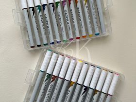 Набор маркеров акриловые Languo, 24 цвета, пластиковый бокс