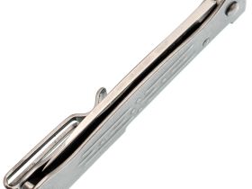 Складной нож Sanrenmu PT611-SF, сталь 12C27, рукоять нержавеющая сталь, серый