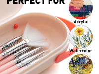 Набор кистей синтетика MIYA серия мини 8 шт, Розовая