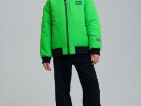 Куртка текстильная с полиуретановым покрытием для мальчиков (бомбер)