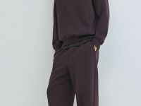 Широкие трикотажные брюки Wide leg, Фиолетовый