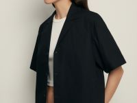 Блузка из хлопка с коротким рукавом