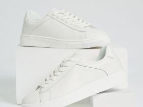 Кеды из натуральной кожи, Белый