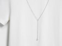 Футболка с ожерельем, Белый