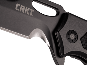 Складной нож CRKT 7050 Septimo, сталь 8Cr13MoV Black Oxide Finish Combo Edge, рукоять алюминий/резиновые вставки