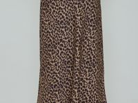 Сатиновая юбка макси, Бежевый