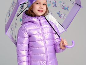 Куртка текстильная с полиуретановым покрытием для девочек