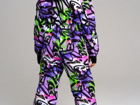 Комбинезон текстильный с полиуретановым покрытием для девочек