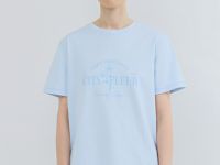 Футболка с принтом, Голубой