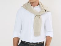 Рубашка из тонкого трикотажа, Белый