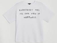 Футболка с принтом из хлопка