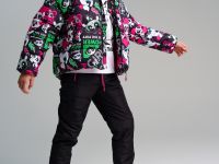 Куртка текстильная с полиуретановым покрытием для девочек