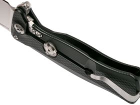 Нож складной LionSteel SR11A BS, сталь Uddeholm Sleipner®, рукоять алюминий (Black Solid® Aluminum)
