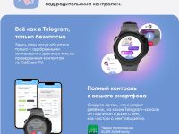 Умные часы Elari Kidphone 4GR M Чёрные
