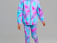 Куртка текстильная с полиуретановым покрытием для девочек (ветровка)