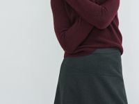 Джемпер с воротником поло, Фиолетовый