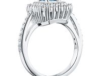 Классическое кольцо из белого золота э0912кц09211002_blue