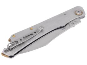 Складной нож SanRenMu 9306, сталь 8Cr13MOV, рукоять сталь, серебристый