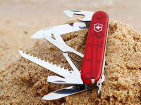 Нож перочинный Victorinox Climber, сталь X55CrMo14, рукоять Cellidor®, полупрозрачный красный, 14 функций, 91мм