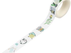 Клейкая лента декоративная MESHU "Cozy", 1,5 см*3м