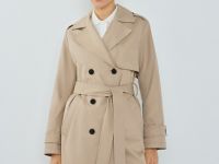 Длинный плащ, Бежевый