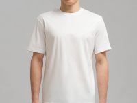 Футболка прямого кроя из мерсеризованного хлопка