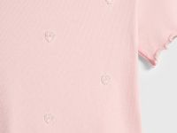 Футболка в рубчик для девочек, Розовый