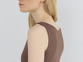 Топ с широкими бретелями, Коричневый