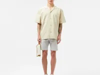 Мужская рубашка Lacoste из смеси хлопка и льна