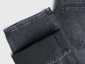 Прямые джинсы для девочек, Черный