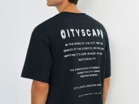 Футболка с принтом, Черный