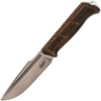 Туристический нож Kizlyar Supreme Baikal, сталь D2 SW,  рукоять орех
