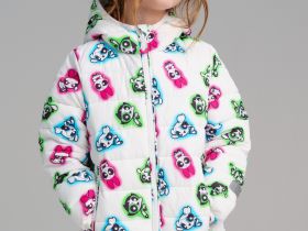 Куртка текстильная с полиуретановым покрытием для девочек