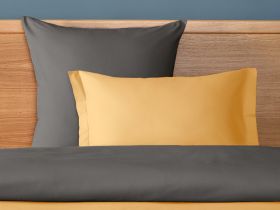 Постельное белье Volcanic gray & Summer yellow