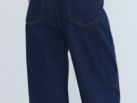 Джинсы Barrel с высокой посадкой, Синий