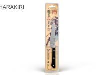 Нож кухонный универсальный Samura "HARAKIRI" (SHR-0021B) 120 мм, сталь AUS-8, рукоять ABS пластик, чёрный