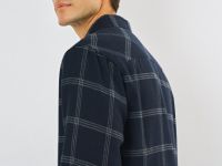 Куртка-рубашка в клетку, Синий