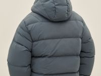 Пуховик с воротником-стойкой