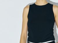 Топ из хлопка, Черный