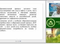 Особенности организации инклюзивного образовательного процесса в ДОО